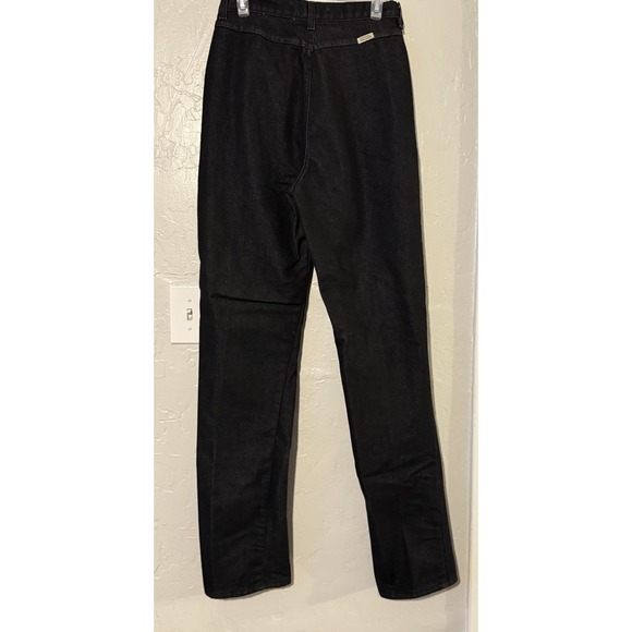 Vintage Sheplers size 16 Tall Women's Black Denim High Rise Western Mom Jeans - Picture 2 of 5